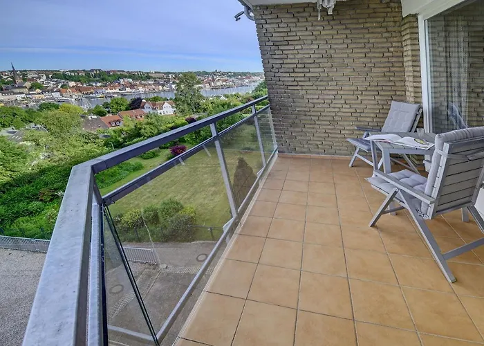 Fewo1846 - Bellevue - Sonnige 2-zimmer-wohnung Mit Balkon Und Hafenblick Flensburg